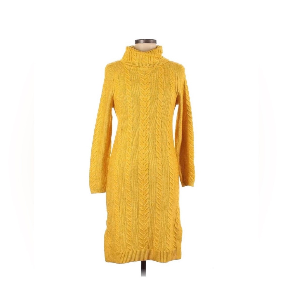 Ann Taylor Yellow Cable Knit Long Sleeve
Turtleneck Petite Large - Picture 4 of 5
